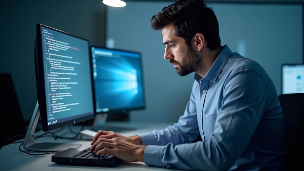 Persona che effettua il backup dei dati su un'unità esterna mentre monitora lo stato del disco